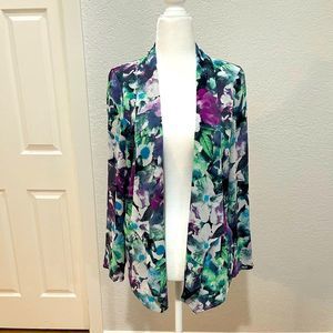ASTR Floral Drape Front Open Blazer Size Small.